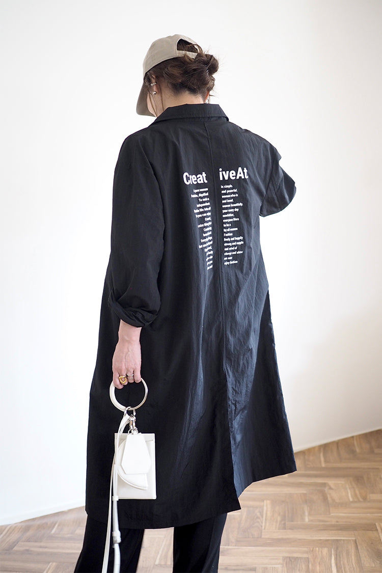 Back Logo Spring Coat（バックロゴコート） | レディースファッション