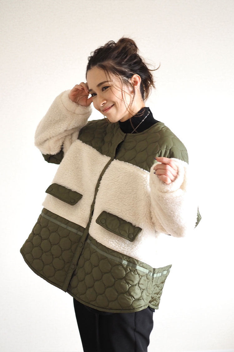 Quilting Boa Coat | Ladies' fashion mail order – ANIECA