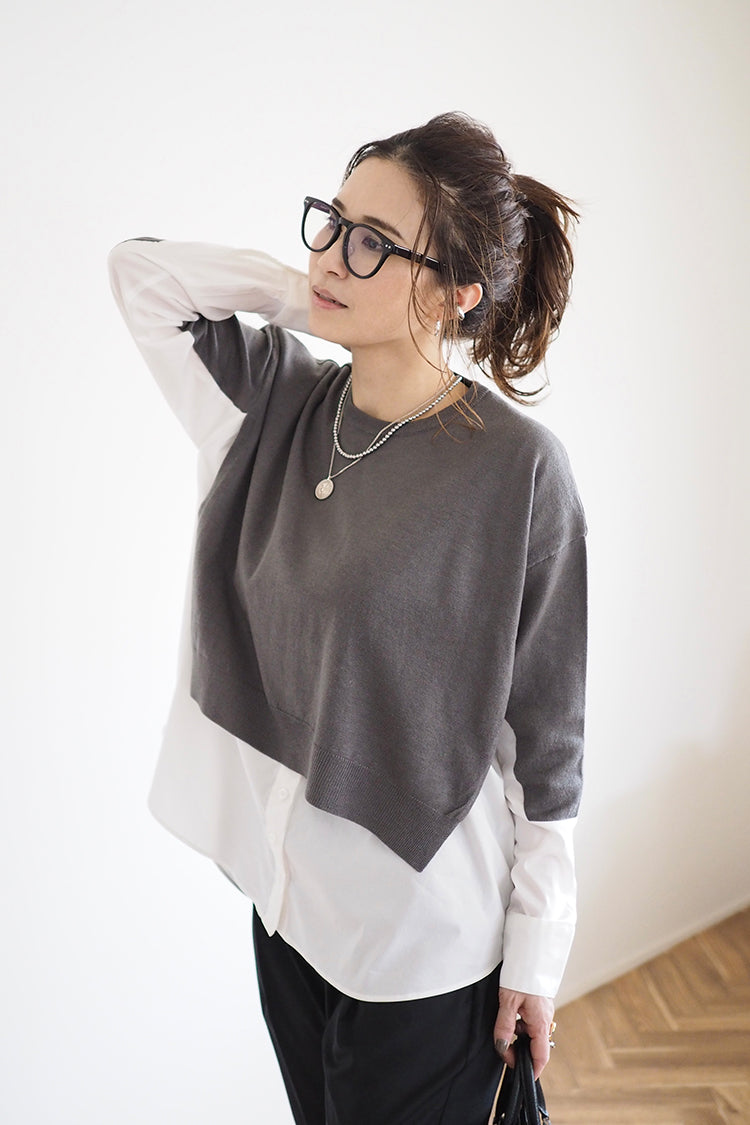 Docking Shirt Knit (docking shirt knit) | Ladies fashion mail ...
