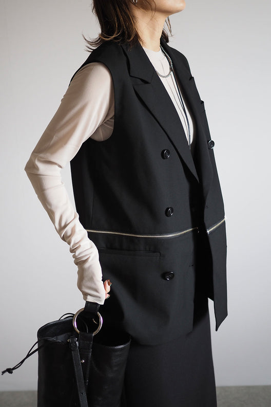 Zip Tailored Vest（ジップテーラーベスト） | レディースファッション通販