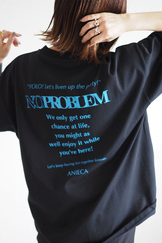 NO PROBLEM LOGO T-Shirt（Tシャツ） | レディースファッション通販