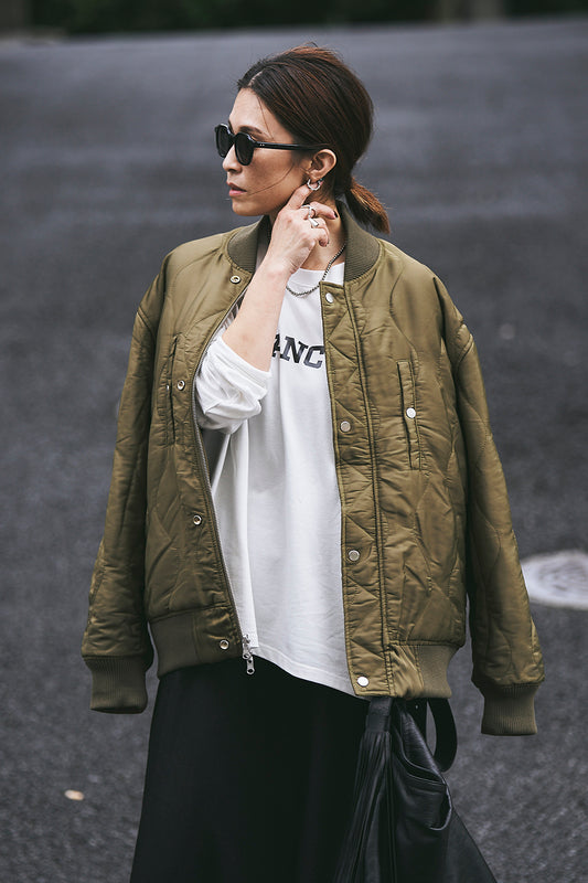 430×ANIECA PATCH BOMBER JACKET