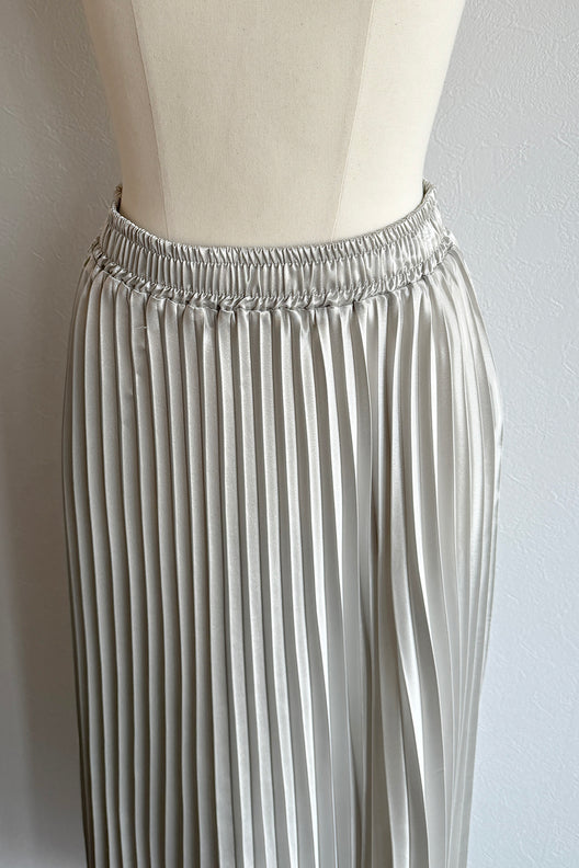 Satin Pleats Skirt
