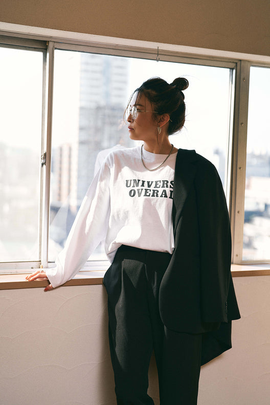 UNIVERSAL OVERALL×ANIECA ロングスリーブTシャツ