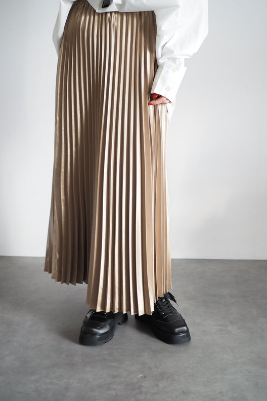 Satin Pleats Skirt（サテンプリーツスカート） | レディース ...