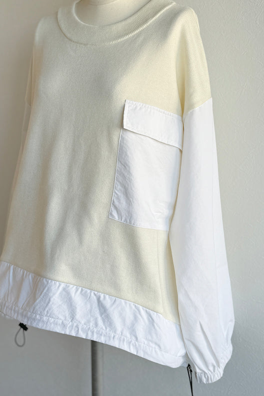 Nylon Switching Knit(ナイロンスイッチングニット） | レディースファッション通販