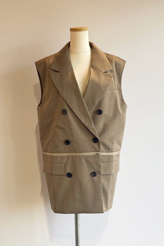 Zip Tailored Vest（ジップテーラーベスト） | レディースファッション