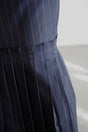 Stripe Pleats Skirt