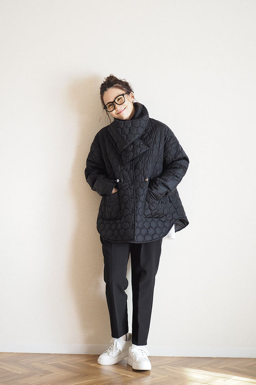 Quilting Muffler Coat | Ladies' fashion mail order – ANIECA