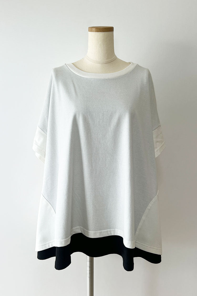Chikashitsu+ tシャツ 「Chikashitsu +」layered graphic long