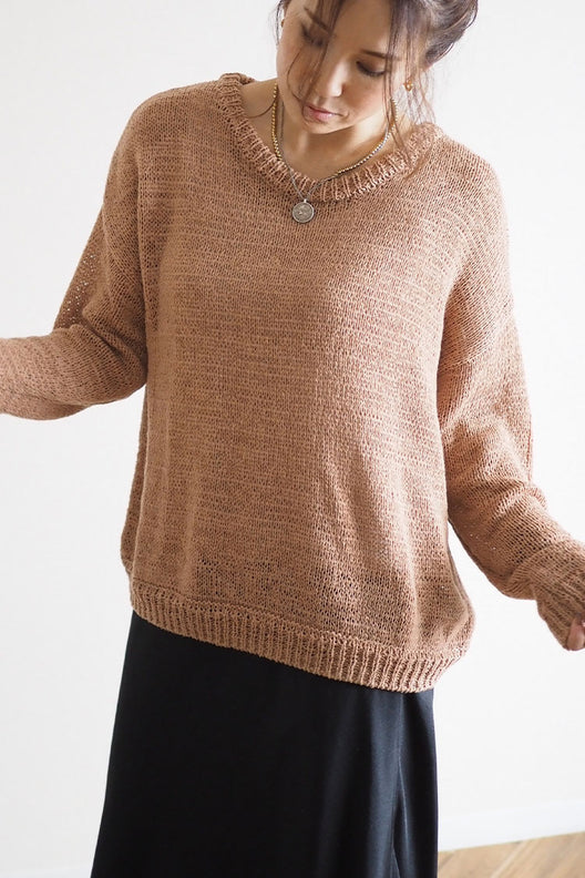 配送員設置 kinema pullover knit サマーニット summer トップス - www ...