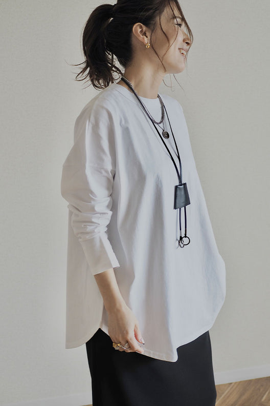 Embroidery Long T-Shirt（ロングTシャツ） | レディースファッション 