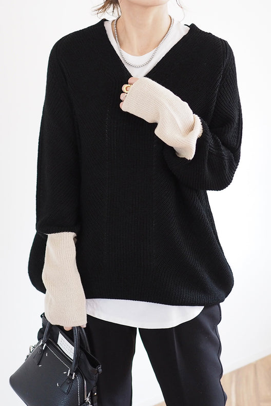 Bicolor Knit（バイカラーニット） | レディースファッション通販 – ANIECA