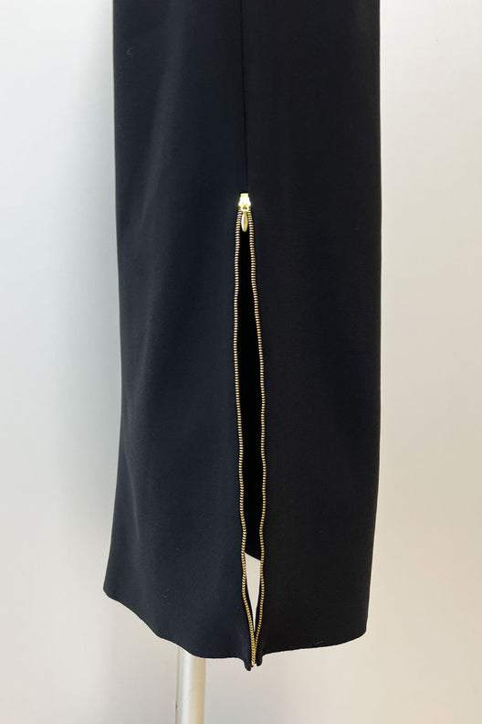 Side Zip Long Skirt